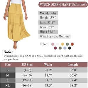 Beautiful flowy yellow skirt